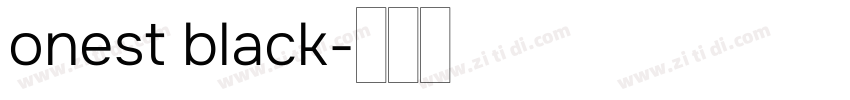 onest black字体转换